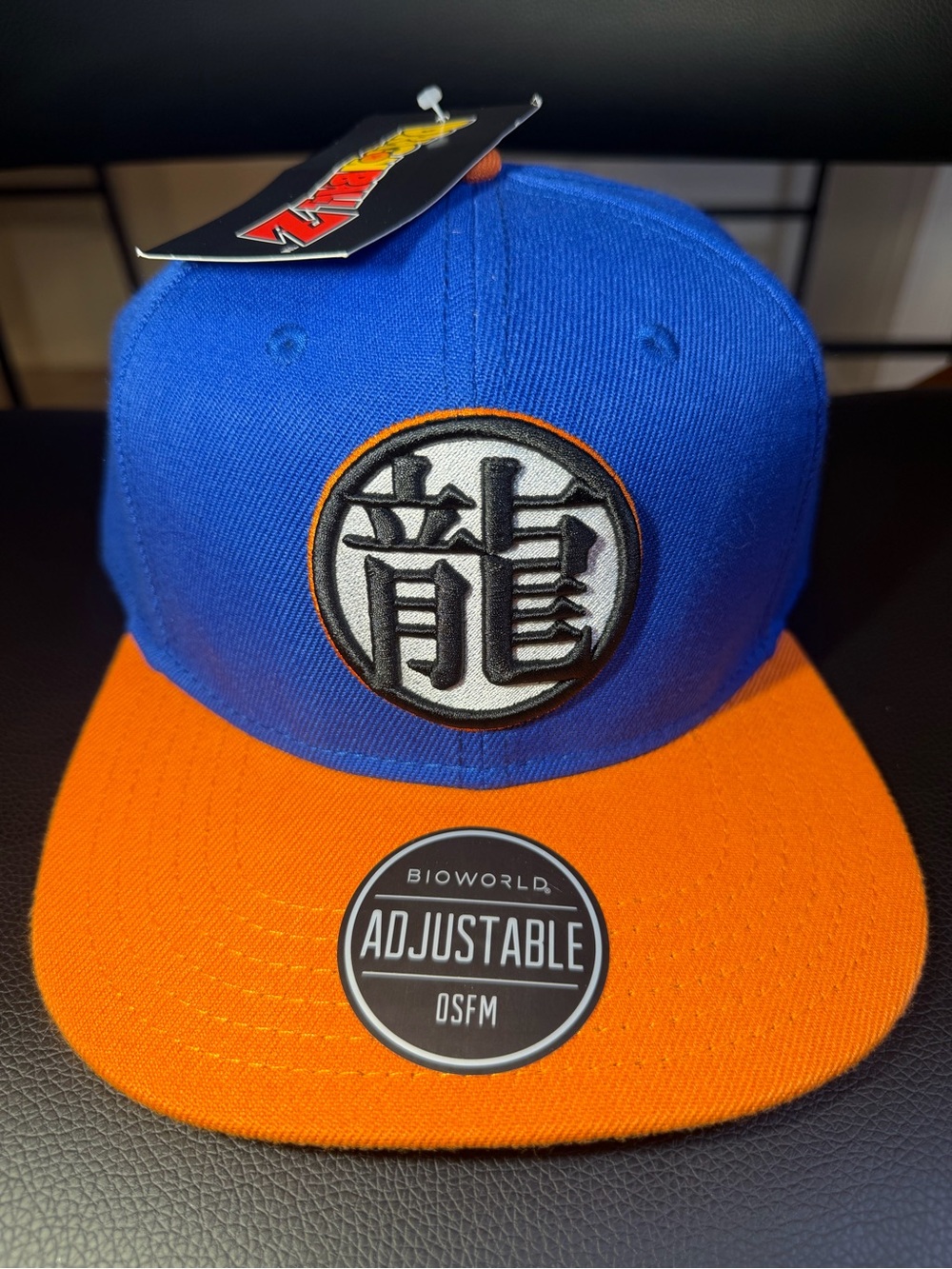 Bioworld Dragon Ball Z Snapback Hat Cap Orange Blue Adjustable One Size OSFM NEW